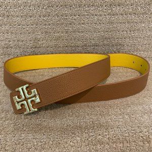 Brown Tory Burch Reversible Belt